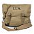 Bolsa Em Lona Equipamento Militar Jeep Us Na Tampa Wwii - Imagem 1