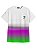 Camiseta Masculina Tecido Elastano Superior Swag On | Degrade Roxo e Verde - Imagem 1