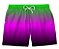 Short Masculino de Tactel | Degradê Verde e Roxo - Imagem 1