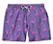 Short Masculino de Tactel | Flamingos Fundo Roxo - Imagem 1