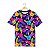 Camiseta Masculina Tecido Elastano Superior Swag On | Flores Coloridas - Imagem 1