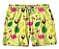 Short Masculino de Tactel | Flamingos love fundo amarelo - Imagem 1