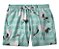 Short Masculino de Tactel | Aves e Listras Azuis - Imagem 1