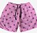 Short Masculino de Tactel | Símbolos Barco fundo rosa - Imagem 1