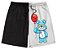 Bermuda Masculina de Moletom |  P&B Urso Balão Vermelho - Imagem 1