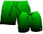 Kit Shorts Masculino e Feminino de Tactel | Degrade Verde - Imagem 1