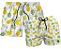 Kit Shorts Masculino e Feminino de Tactel | Abacaxis e Bananas - Imagem 1
