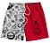 Bermuda Masculina de Moletom |  Vermelho e Branco Galáxia Et - Imagem 1
