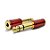 Plug Adaptador Santo Angelo P2 (f)/ P10 (m) Stereo Dourado Vermelho - Imagem 1