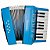 Acordeon Infantil Turbinho 17 Teclas 8 Baixos Azul Claro - Imagem 1