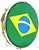 Pandeiro Torelli Injetado 10" Amarelo Brasil TP350AM - Imagem 1