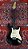 Guitarra Memphis Strato MG-30 Preta Escudo Antique White - Imagem 1