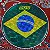 Pele RMV Holográfica Bandeira Brasil Pandeiro 13 - PROMOÇÃO - Imagem 1