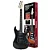 Kit Guitarra Rockwave RGK50 Preta Stratocaster + Mini Amp + Acessórios - Imagem 1