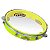 Pandeiro Izzo ABS 10" Amarelo Neon Pele Transparente - Imagem 1