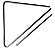 Triângulo Gope 15"x 38cm Forró Aço Cromado  829 - Imagem 1