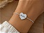 Pulseira personalizada coração Prata 925 - Imagem 1