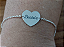 Pulseira personalizada coração Prata 925 - Imagem 2