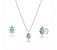 Conjunto de Prata Gota Turmalina com Zircônias - Imagem 1