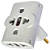 Adaptador de Tomada Benjamim T 10A/20A Pino Universal 127V/220V Compatível com Aparelhos Elétricos - Imagem 1