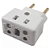 Adaptador Tomada Elétrico T Benjamim 10 e 20A Para Eletrodomésticos 110V/220V Microondas Aquecedor Secador - Imagem 2