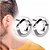 Brincos de Pressão Masculinos de Aço Inoxidável Únicos Exclusivos e Bonitos para Orelha Par eTizzaShop - Imagem 2