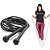 Corda de Saltos Cross Rolamento Tamanho Ajustável em PVC Corda de Pular Com Velocidade Para Treino Funcional Exercícios - Imagem 2