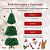 Kit Árvore de Natal Dobrável com Pisca Pisca 20 Metros Com 100 LEDs Design Caracol Compacta e Leve Decorativa - Imagem 3