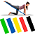 Kit Elástico Extensor Para Exercícios Faixa De Borracha Academia 5 Faixa Elastica Treino Em Casa Ginastica Pilates E Fis - Imagem 9
