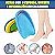 Palmilha Ortopédica Para Calcanhar em Silicone Gel Hidratante Massageadoras Protetoras Para Esporão Par Meia Calcanheira - Imagem 6
