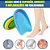 Palmilha Ortopédica Para Calcanhar em Silicone Gel Hidratante Massageadoras Protetoras Para Esporão Par Meia Calcanheira - Imagem 5