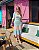 VESTIDO TRICOT MIDI XADREZ MODAL VICHY - Imagem 1