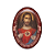 Adesivo Sagrado Coração de Jesus Refletivo Alto Relevo 11CM - Imagem 1
