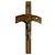 Crucifixo de Parede/Mão Haste Sinuosa em Madeira Cristo - Imagem 1