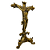 Crucifixo de Mesa Bronze de Resina Nacional - 27 cm - Imagem 2