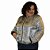 Jaqueta Bomber Forrada Estampa Animal Print - Oncinha Plus Size - Imagem 1