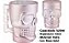 Caneca Caveira De Vidro 520ml Rosa Hauskraft - Imagem 2