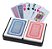 Cartas de Baralho Plástico, 2 Jogos com 54 Cartas 12,5x9x1,6Cm - Imagem 1