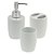 Conjunto 3 Pecas P/ Banheiro De Ceramica Branco Wolff - Imagem 1