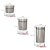 Conjunto 3 Potes Will Inox E Vidro Aço Escovado - Imagem 11