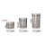 Conjunto 3 Potes Will Inox E Vidro Aço Escovado - Imagem 8