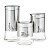 Conjunto 3 Potes Will Inox E Vidro Aço Escovado - Imagem 4