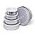 Jogo de 5 Potes Multiuso de Inox com Tampa de Plástico Dolce Home - Imagem 3
