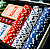 Maleta de Poker 300 Fichas 2 Baralhos 5 Dados - Imagem 2