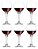 Jogo Taças Vinho Misket Vidro 365ml Conjunto 6 Peças Cor Branco - Imagem 1