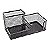 Kit Organizador Preto Com 3 Partes Para Escritorio - 67674 - Imagem 3