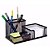 Kit Organizador Preto Com 3 Partes Para Escritorio - 67674 - Imagem 5