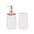 Conjunto Para Banheiro Bambu Branco 2 Peças - 7087 - Imagem 3