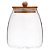 Mimo Style Pote de Vidro Borossilicato Com Tampa de Bambo Ecokitchen, 1000ml - Imagem 1