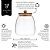Mimo Style Pote de Vidro Borossilicato Com Tampa de Bambo Ecokitchen, 1000ml - Imagem 5